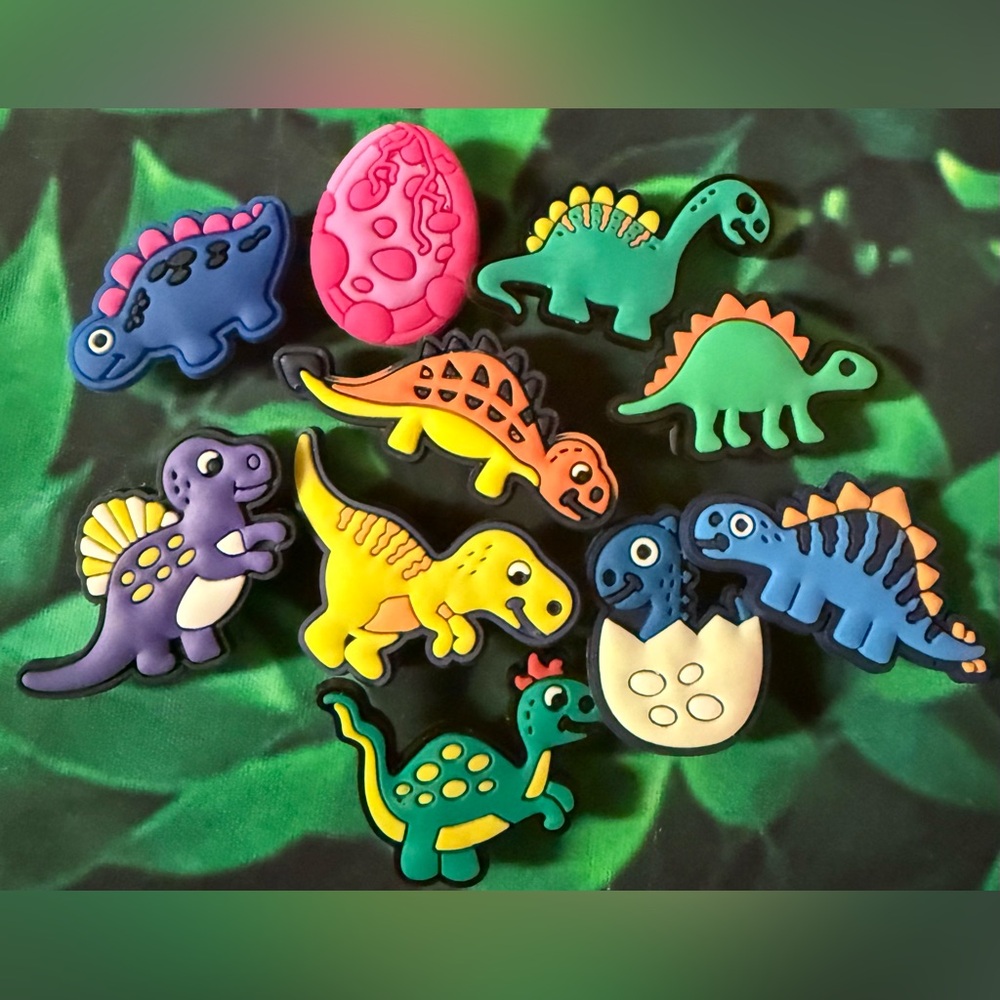 10 Dinosaur Croc Charm Shoe Charm Disney Croc Charms